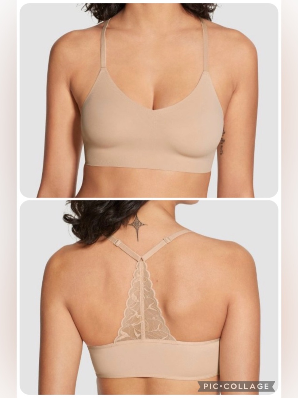 True & Co Racerback Lace Bra